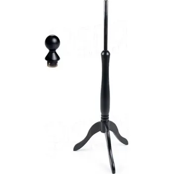 Malířský stojan stojan dřevěný lakovaný černý + krček