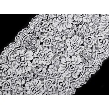 Krajka Elastická krajka / vsadka / běhoun šíře 18 cm