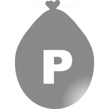 Balónek Balónek písmeno P stříbrné -