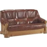 PYKA Kožený trojsed Fryderyk I rozkládací