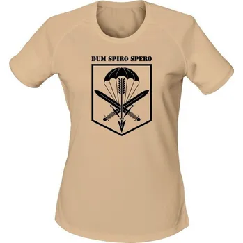 Dámské tričko Dámské funkční tričko CAF 601. SKSS Dum Spiro Spero - písková