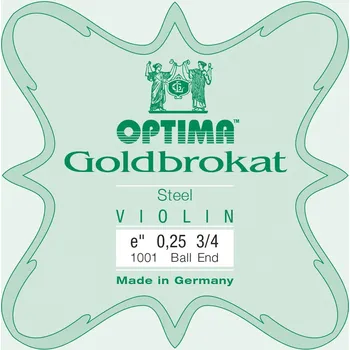 Struna pro kytaru a smyčcový nástroj Optima Optima struny pro housle Lenzner Goldbrokat ViolineE 0,25 K Lehké provedení 4115