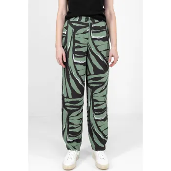 Dámské kalhoty Only dámské široké kalhoty Gin šedozelené Velikost: M