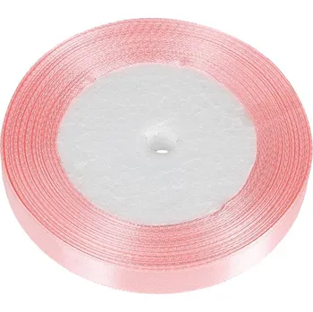 Stuha Stuha saténová světle růžová 12 mm/ 22,5m