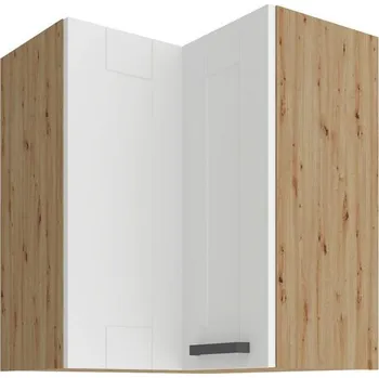 Kuchyňská skříňka Horní skříňka rohová LUNA artisan/bílá matná MDF 60 x 60 GN-72 2F 90°