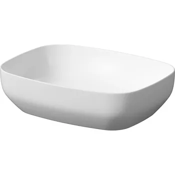 Umyvadlo Cersanit Larga umyvadlo na desku obdélník bílá mat 50x38, K677-016