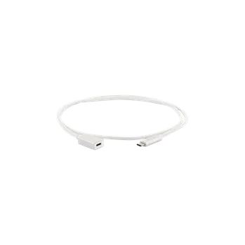 Datový kabel LMP USB-C (m) na USB-C (f) kabel s podporou přenosu videa, max. 5 Gbit/s, 3A, 1m, stříbrný - 17209