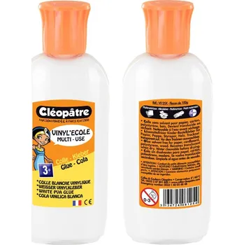 Kancelářské lepidlo Bílé PVA lepidlo CLEOPATRE VINYLECOLE 100g oválný hrot