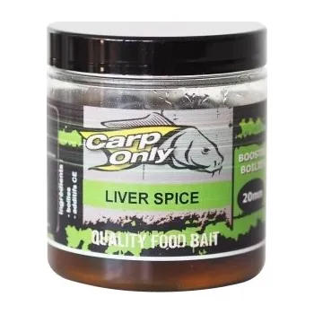 Návnadová surovina CARP-ONLY - Dipované boilies 250 ml 20 mm Liver Spice