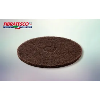 Podlahový mycí stroj FIBRATESCO Super PAD hnědý Průměr: 432 mm (17")