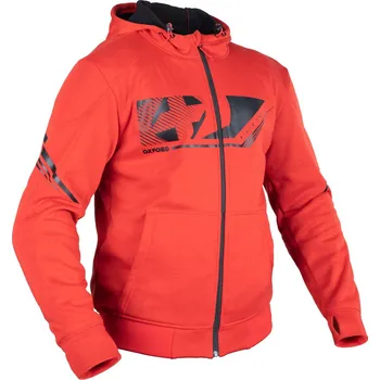Moto oblečení Mikina SUPER HOODIE 2.0 SPORTS, OXFORD (červená) (Velikost: 2XL)