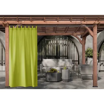 Pergola Venkovní zahradní závěs s poutky SANTIAGO color 32 olivová, různé rozměry (cena za 1 kus) + dárek úvaz MyBestHome Rozměr: 155x250 cm