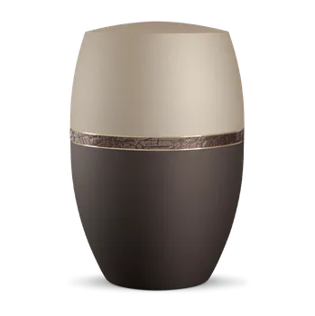 Smuteční dekorace Ekologická urna Zenith - Champagne/Hnědá