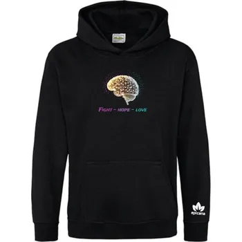 Pánská mikina Pánská charitativní mikina s kapucou EPICANA Barva textilu: Černá, Velikost oblečení: 5XL