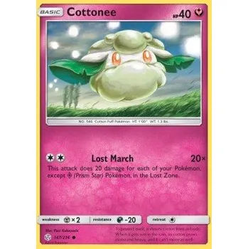 Sběratelská karetní hra Pokémon CEC 147/236 Cottonee - Cosmic Eclipse Stav: Excellent, Verze: NORMAL