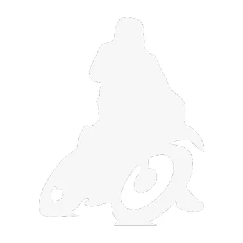 Samolepící dekorace SAMOLEPKA Motorka 002 pravá silniční motorky (09 - bílá) NA AUTO, NÁLEPKA, FÓLIE, POLEP, TUNING, VLASTNÍ TEXT, TISK, AUTOSAMOLEPKY.cz, POLEPY, OBRÁZEK, LOGO, SAMOLEPKY