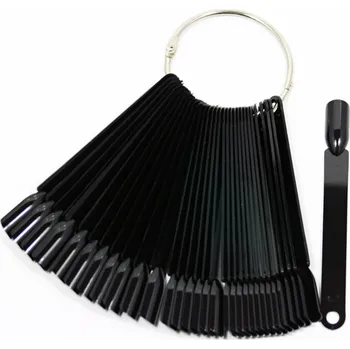 Vzorník na UV gely černý - tipy 1ks