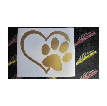 samolepka Tlapka love pravá (04 - zelená kawasaki) SAMOLEPKA NA AUTO, NÁLEPKA, FÓLIE, POLEP, TUNING, VLASTNÍ TEXT, TISK, AUTOSAMOLEPKY.cz, POLEPY, OBRÁZEK, LOGO, 3D STICKERS