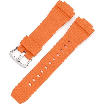 Řemínek na hodinky Silikonový řemínek Ricardo 16mm (pro Casio G-Shock GA-2100/GA-2110, DW-5600, GW-6900), oranžový