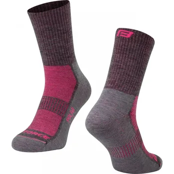 Pánské oblečení ponožky FORCE POLAR, šedo-růžové Velikost: L-XL/42-47 + Výměna dárku do konce ledna 2026