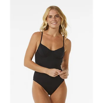 Dámské plavky Plavky Rip Curl CLASSIC SURF CHEEKY ONE PIECE Black velikost S