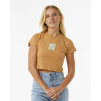 Pánské tričko Tričko Rip Curl HOLIDAY BABY TEE Light Brown velikost L