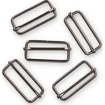 Galanterie Posunovač na popruhy šíře 39 mm na koženou galanterii, barva Nikl tmavý