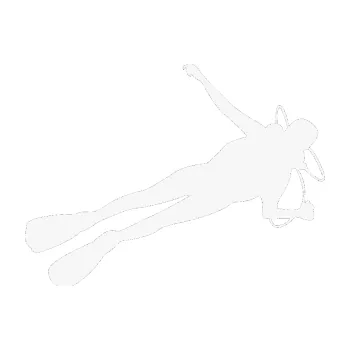 Polep vozidla SAMOLEPKA Potápěč 004 pravá (09 - bílá) NA AUTO, NÁLEPKA, FÓLIE, POLEP, TUNING, VLASTNÍ TEXT, TISK, AUTOSAMOLEPKY.cz, POLEPY, OBRÁZEK, LOGO, SAMOLEPKY