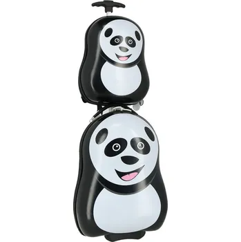 Cestovní dětský kufr na kolečkách + batoh (2v1) PANDA