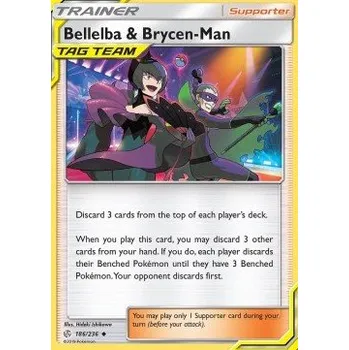 Sběratelská karetní hra Pokémon CEC 186/236 Bellelba & Brycen-Man - Cosmic Eclipse Stav: Excellent, Verze: NORMAL