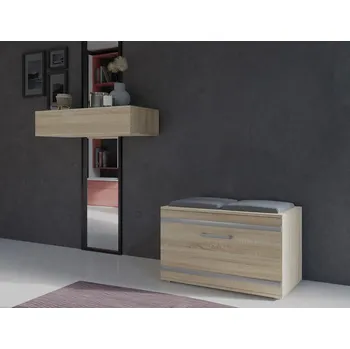 Botník Botník GRANÁT, Dub sonoma/Šedá