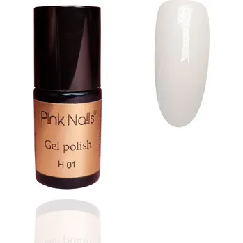 Lak na nehty easy color - UV hybrid gel lak - 1 - 6g - Bílá