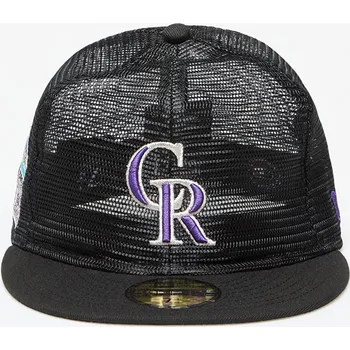 Pokrývka hlavy Kšiltovka New Era Colorado Rockies Mesh Patch 59FIFTY Fitted Cap Black 7 3/8