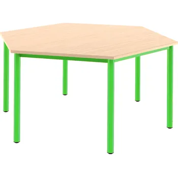 Dětský stůl Dětský stoleček - ŠESTIÚHELNÍK 120 cm SKLADEM