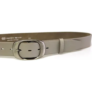 Opasek PENNY BELTS Kožený opasek 72NKS-51 šedý - 100 cm