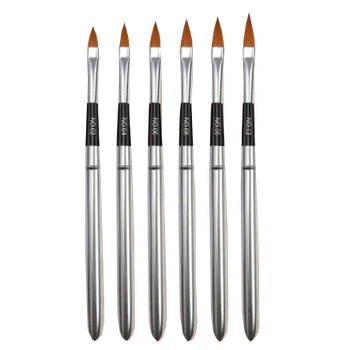 Kosmetický štětec Sada štětců jazýčky 6ks (umělý vlas)