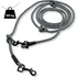 Vodítko pro psa PafDog Přepínací vodítko 8 mm 1,5 m černé/šedé