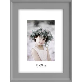 Rám na obraz Šedý nástěnný rámeček Styler Malaga, 22 x 28 cm ID_1411767