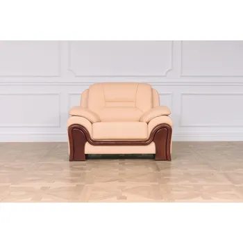 Pohovka Křeslo Palladio do kanceláře, krémové kůže