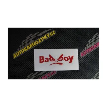 Polep vozidla SAMOLEPKA Bad Boy (09 - bílá) NA AUTO, NÁLEPKA, FÓLIE, POLEP, TUNING, VLASTNÍ TEXT, TISK, AUTOSAMOLEPKY.cz, POLEPY, OBRÁZEK, LOGO, SAMOLEPKY