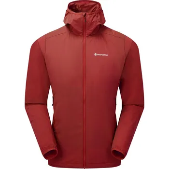 Pánská softshellová bunda Montane pánská zateplená bunda Fireball Nano Hoodie Barva: acer red, Velikost: XL