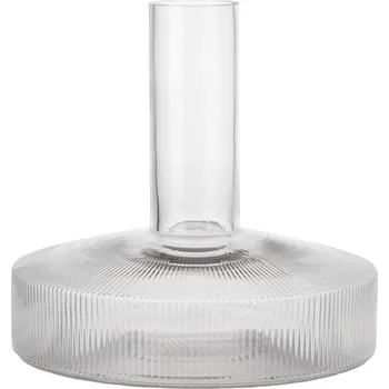 FERM LIVING Karafa na víno Ripple Wine Carafe, Clear