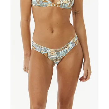 Dámská móda Plavky Rip Curl BLOCK PARTY CHEEKY PANT Blue velikost S