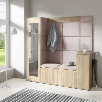 Předsíňová stěna Předsíňová stěna Emi 28 - sonoma Barva panelů: Pastelová růžová - Trinity 19