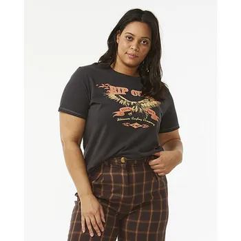 Pánské tričko Tričko Rip Curl ULTIMATE SURF RELAXED TEE Washed Black velikost L