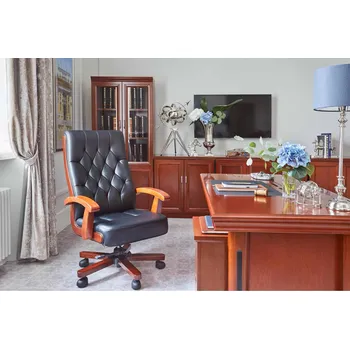 BEMONDI Kožené kancelářské křeslo Consul černé