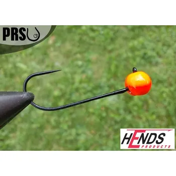 Rybářský háček Tungstenová hlavička bez protihrotu Hends velikost 8 barva Orange - 0,6g
