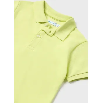 Chlapecké tričko Chlapecká polokošile Mayoral 102 - 82 bílá barva: žlutá neon, Rozměr: 12 měsíců, 80 cm