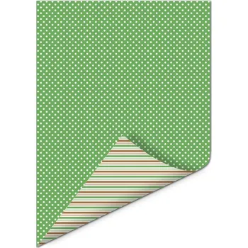 Kancelářský papír Papír A4, 170 g,puntík/proužek zelený - oboustranný