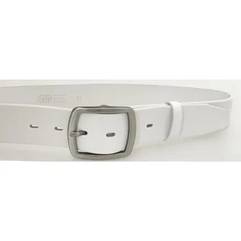 Opasek PENNY BELTS Kožený opasek 4600 bílý - 110 cm